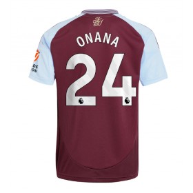 Aston Villa Amadou Onana #24 Hemmakläder 2024-25 Kortärmad